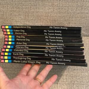 US Holidays Book Lot 11 Kids Educational History Books Library Set Home